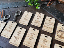 Load image into Gallery viewer, FATHER'S DAY BAMBOO KEYTAGS