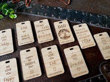 Load image into Gallery viewer, FATHER'S DAY BAMBOO KEYTAGS
