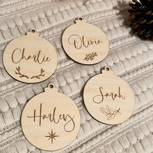 Load image into Gallery viewer, PERSONALISED CHRISTMAS ORNAMENTS