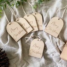 Load image into Gallery viewer, MERRY CHRISTMAS GIFT TAG-SET OF 6