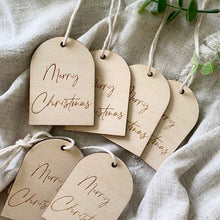 Load image into Gallery viewer, MERRY CHRISTMAS GIFT TAG-SET OF 6