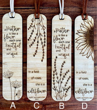 Load image into Gallery viewer, MOTHER&#39;S DAY BAMBOO BOOKMARKS
