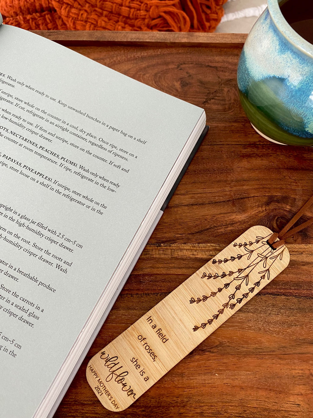 MOTHER'S DAY BAMBOO BOOKMARKS