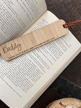 Load image into Gallery viewer, FATHER&#39;S DAY BAMBOO BOOKMARKS
