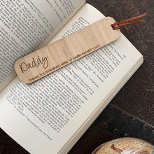 Load image into Gallery viewer, FATHER&#39;S DAY BAMBOO BOOKMARKS
