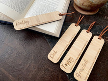 Load image into Gallery viewer, FATHER&#39;S DAY BAMBOO BOOKMARKS
