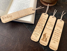 Load image into Gallery viewer, FATHER&#39;S DAY BAMBOO BOOKMARKS
