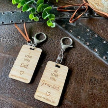 Load image into Gallery viewer, FATHER&#39;S DAY BAMBOO KEYTAGS
