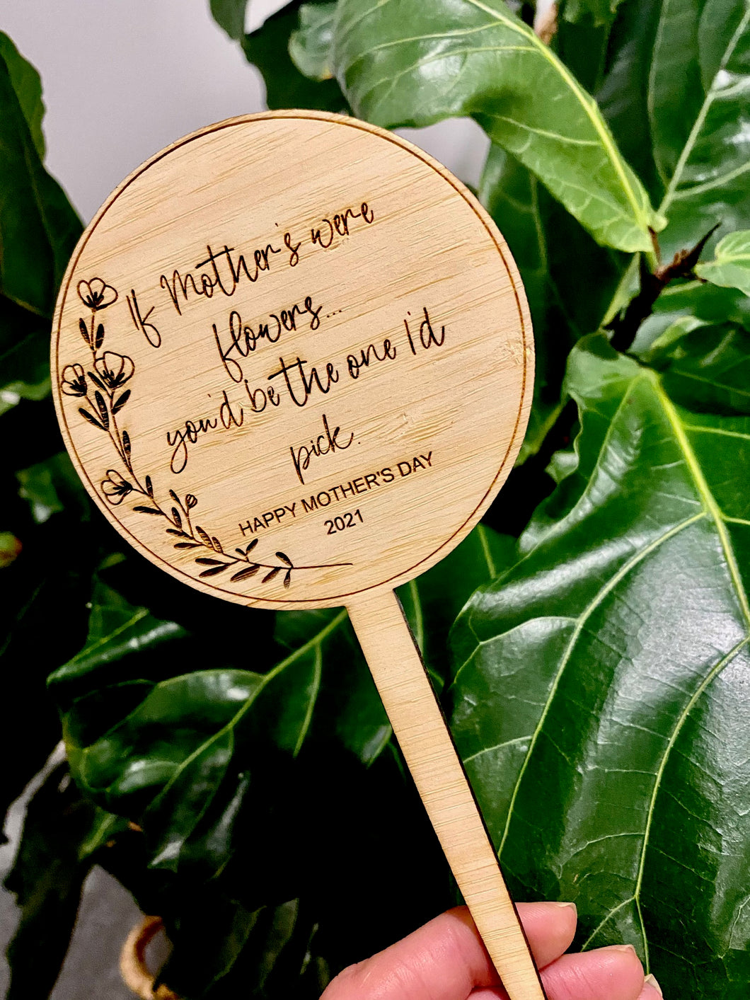 MOTHER'S DAY BAMBOO PLANTER STICKS